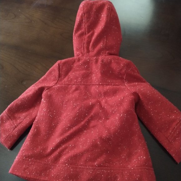 CARTERS HOODED WINTER PEA COAT.... LIKE NEW - Picture 3 of 4